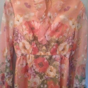 1960-1970 vintage Lorrie Deb Maxi dress